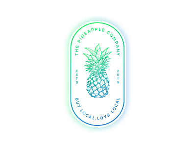 The Pineapple Company agriculture beach farm fruit fruit logo hawaii logo modern nature pineapple pineapplelogo sea vector