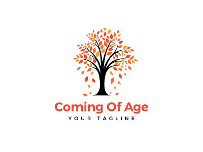 Coming Of Age community environmental green icon insurance life logo nature nonprofit philosophy tree treelogo