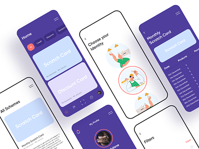 Retail App Concept animation concept development ecommerce finance flat illustration ios minimal mobile mobile app new product design purple rebound trending typography ui ui design uiux