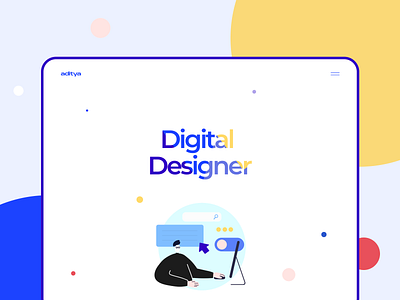 Portfolio Website css design dribbble flat illustration interface minimal modern portfolio responsive trending typography ui web web design