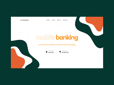 Online Banking Platform abstract banking ecommerce finance flat illustration interface minimal mobile app pattern typography ui vector