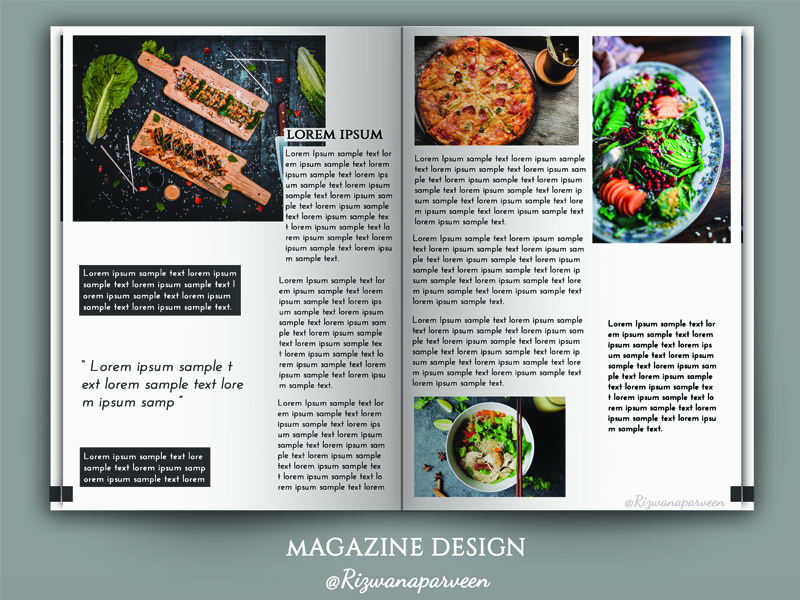 Magazine Design by Rizwana Parveen on Dribbble