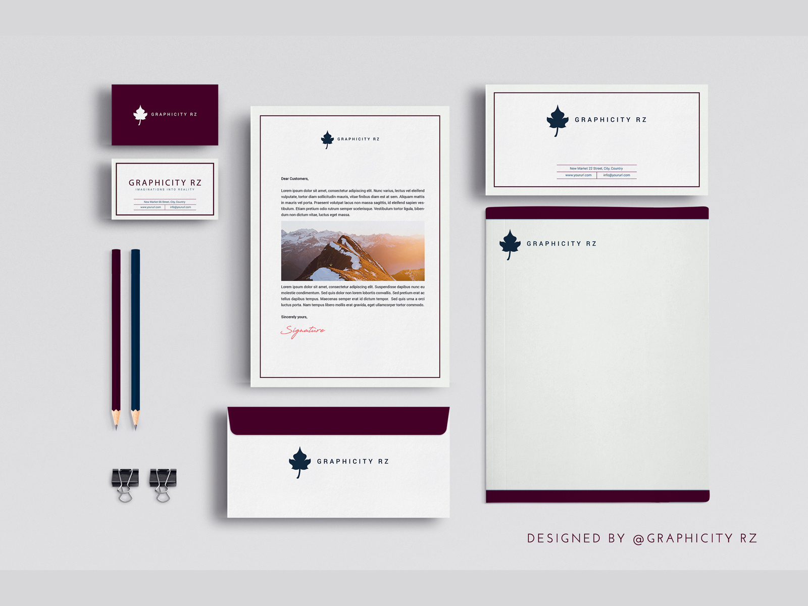 Stationary Design by Rizwana Parveen on Dribbble