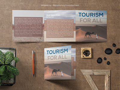 Square Trifold Brochure Design