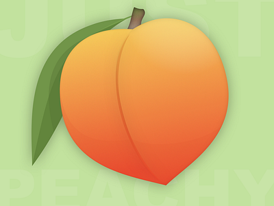 Just Peachy fruit georgia illustraion peach vector illustration