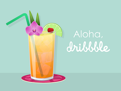 Tropical Drink Logo Concept PNG Images