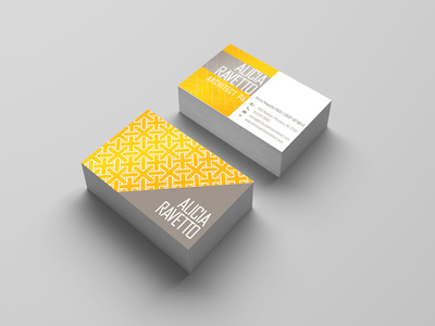 Alicia Ravetto Business Card Design business card design