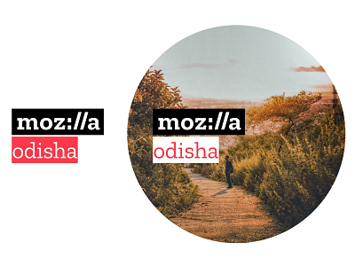 Mozilla Odisha Logo branding design flat logo mozilla odisha open source typogaphy unsplash zilla slab