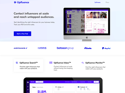 Landing Page for Influencer Marketing SaaS