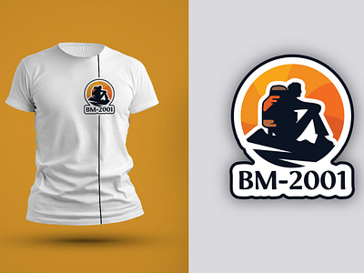BM-2001 band logo behance branding dribbble flat illustration kampon khan logo logo design t shirt design vector