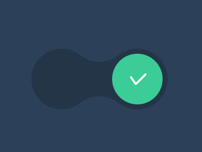 Gooey toggle switch CSS only