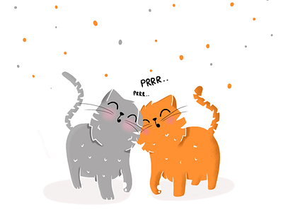 Prrrr cat design happycatday illustration