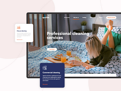 Cleaning Homepage Design app app design design ui ux web website