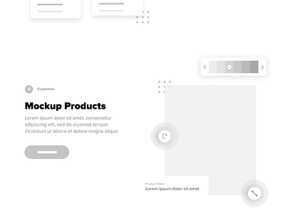 Mid-Fi Mockup - Landing Page clean content strategy design hi fi iconography illustration landing page landing page concept landing page design layout lo fi mid fi mockup mockup design modern typography user interface design web wireframing