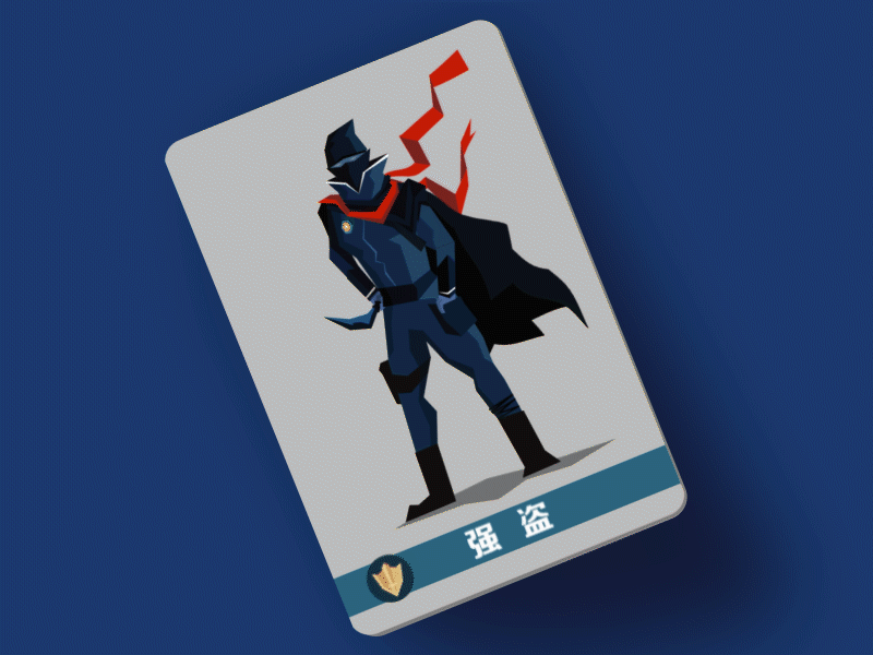 Rokid Werewolf Robber audio game card design character robber