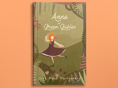 Anne of Green Gables Book Cover book book cover book cover art book cover design book cover illustration book illustration design illustration illustration art typography