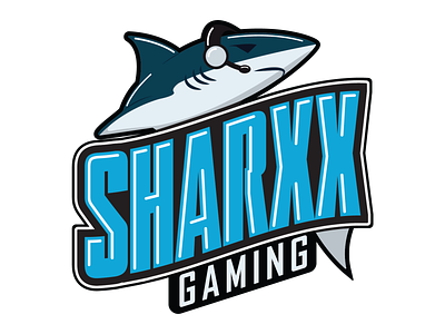 SharxxGaming Logo design identity illustration illustrator logo twitch logo vector