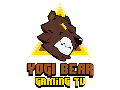 Yogi Bear Gaming TV Logo branding design icon identity illustration illustrator logo twitch logo vector
