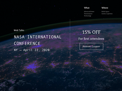 Daily UI Challenge- Coupon Modal for NASA