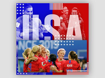 USWNT July 4th Instagram Post design instagram post socialmedia uswnt