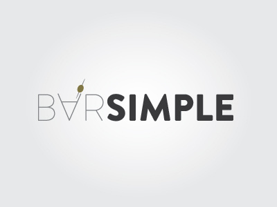 Bar Simple Logo bar branding brandon grotesque cocktail identity logo minimal