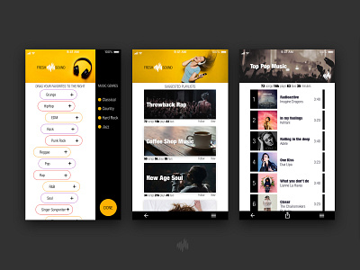 Playlist Curator App by Rick Vincent on Dribbble