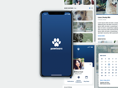 Pawtners Pet Adoption App app design mobile product design ui user interface ux ux ui