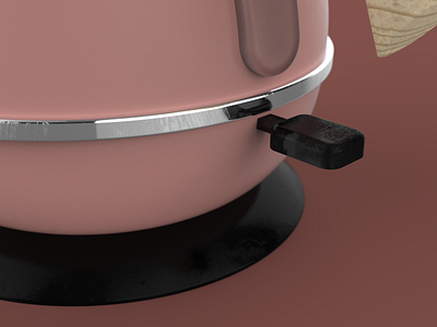 Electric kettle 3D modelling