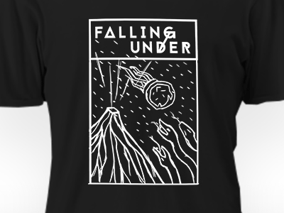 T-Shirt Design - Falling Under band clothing design music print shirt t t shirt tee tshirt