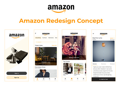 Amazon Redesign Concept mobile ui ui ux ux design