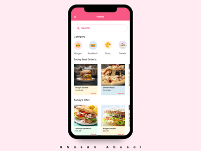 Food App - IOS design food food app ios mobile ui ui ui ux ux ux design