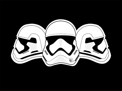Troopers helmet new order star wars troopers vector