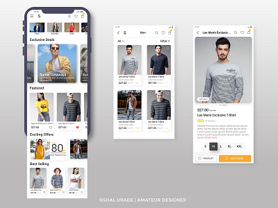 E-commerce Mobile App UI app design design ecommerce ecommerce app ecommerce design oshal shopping app ui ux web