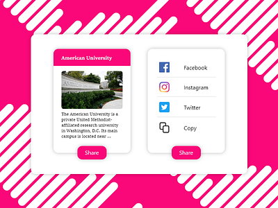 Daily UI 010 - Social Share! adobe xd dailyui