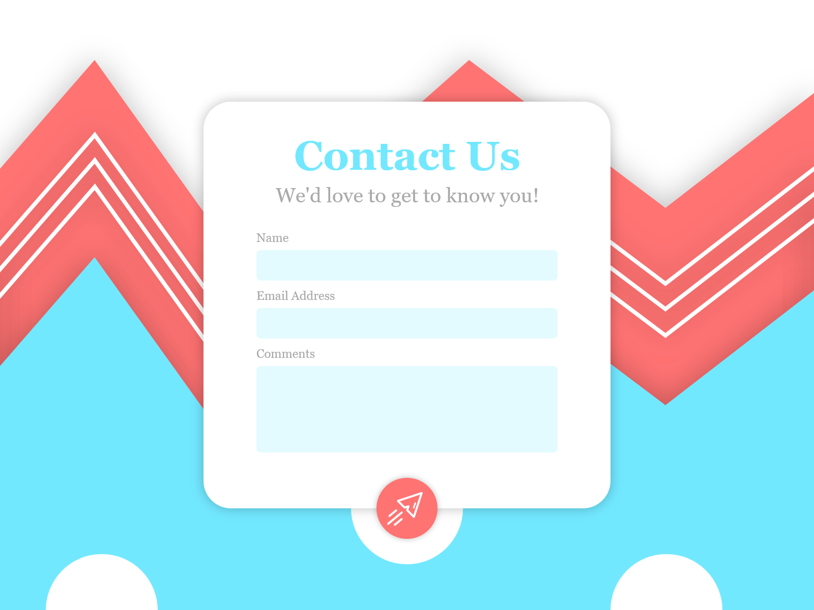 Daily UI 028 - Contact Us! By Anthony Alcaro On Dribbble