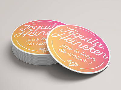 Drink Coaster coaster drink coaster gradient heineken meme mockup summer tequila