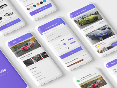 YouGo | Vehicle rental android app app design design material ui mobile ui ui ux