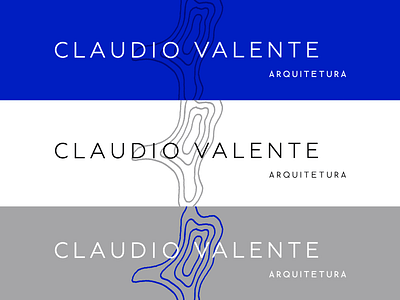 Logo Claudio Valente Arquitetura architecture colours experiment logo visual identity