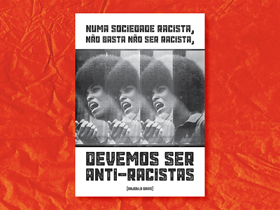 Angela Davis activism angela davis black panther black woman cartaz design feminism graphic design poster racism