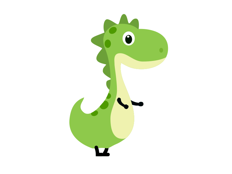 A lovely little dinosaur by JackJo on Dribbble