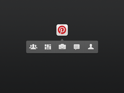 Pinterest Icon Refresh browse camera featured footer icon icons monochromatic news pinterest profile refresh update
