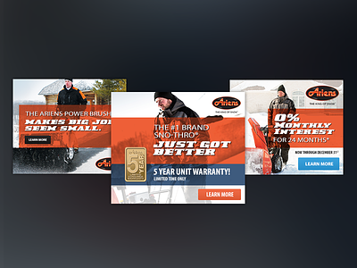 Winter Ads ads ariens blower orange snow winter