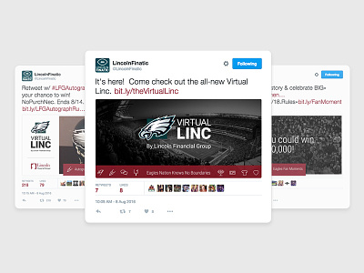 Virtual Linc on Twitter eagles football promotion tweets twitter