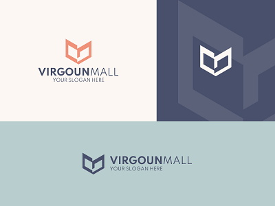 VM Logo Design brand branding clean logo creative design graphic design layout logo m m logo minimalist modern logo v v logo