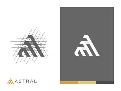 Letter A logo design a grid logo logo a logo design logo grid triangle logo