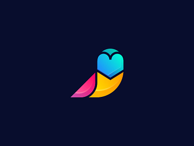 Owl logo design abstract animal bird colorful logo logo design owl