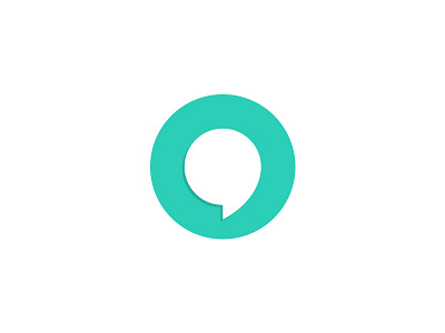 O + Bubble chat logo