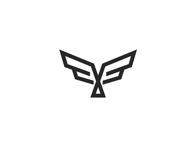 F + Wings logo concept clean logo f f logo logo logo design logo f minimalist minimalist logo modern logo wings wings logo