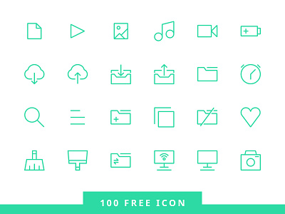 100 Free Icon Design app free icon freebies icon icon design iconography interface mobile app uidesign user interface