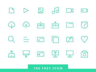 100 Free Icon Design